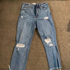 Abercrombie Curve Love straight jeans